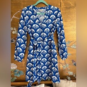 BODEN 100% linen Cleo Linen Tie Waist dress, size 4. Preppy, casual, old money